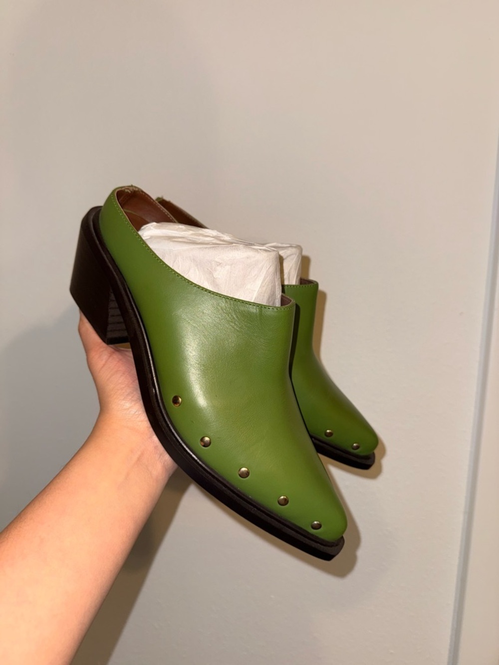 NWOT ALOHAS Lorenzo Leather Mules - Picture 12 of 14